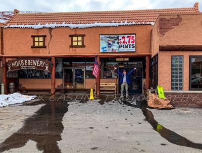  2019 02 22 - Tim at Our Favorite Place - Moab Brewery - Moab, UT 