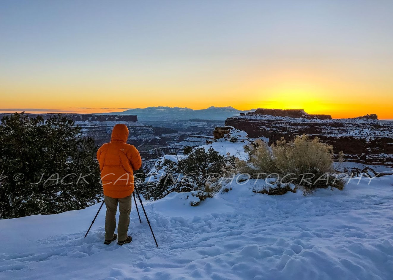  2019 02 23 - Sunrise Shooter (Oh, I'm not fooling anyone.  I'm still up from the night before.) - White Rim Overlook Trailhead at the Neck - Canyonlands NP, UT (Credit: Tim Hannifin) 