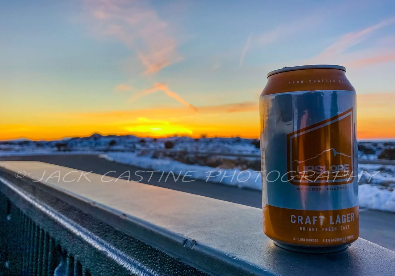  2019 02 24 - A fine craft beer and the Mesa Arch Trailhead at Sunset -  Canyonlands NP, UT (Credit: Tim Hannifin) 