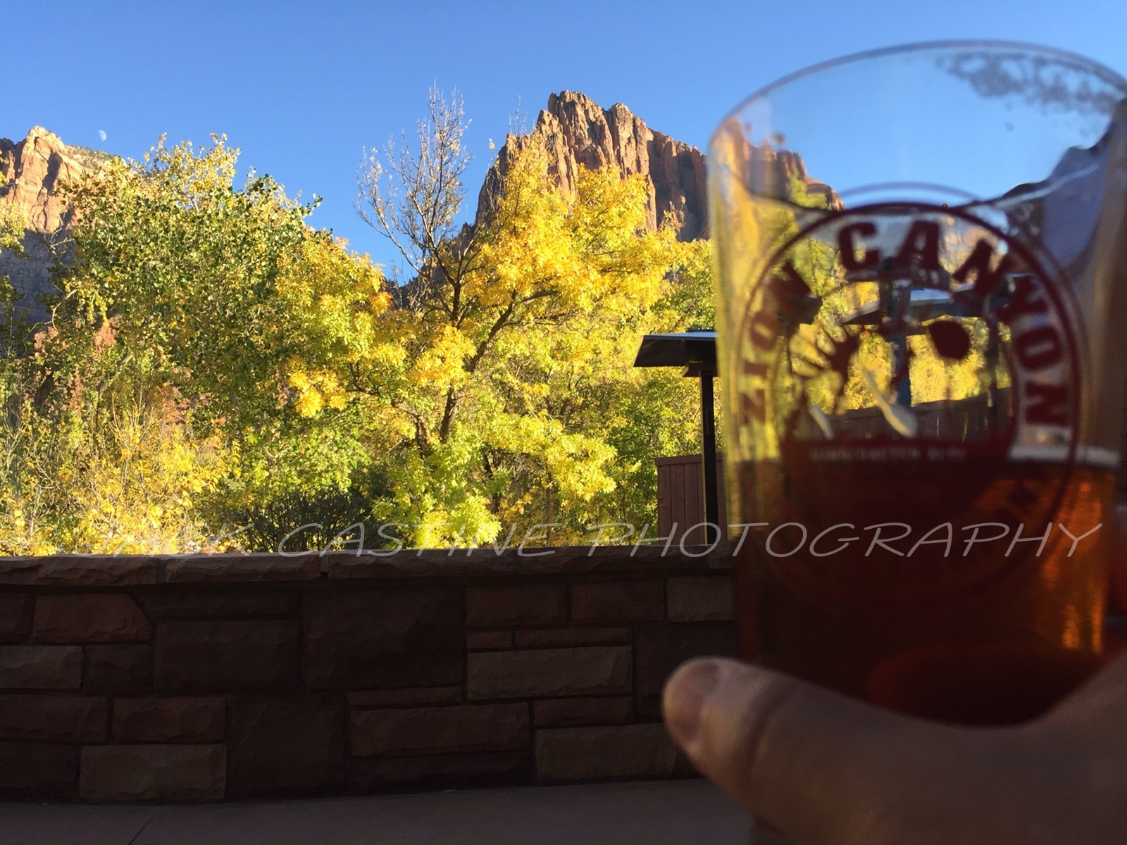  2016 11 09 - The Watchman and a Beer - Zion NP,  Springdale, UT 