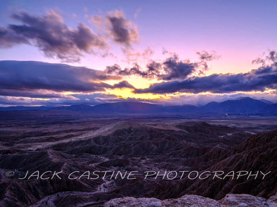  2023 02 27 - Sunset at Font's Point - Anza-Borrego Desert St Pk, - Borrego Springs, California 
