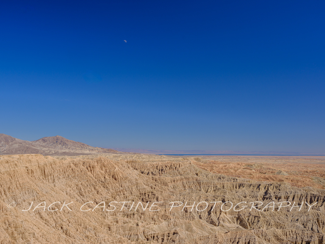  2023 02 27 - Day Moon over Salton Sea - Anza-Borrego Desert St Pk, - Borrego Springs, California 