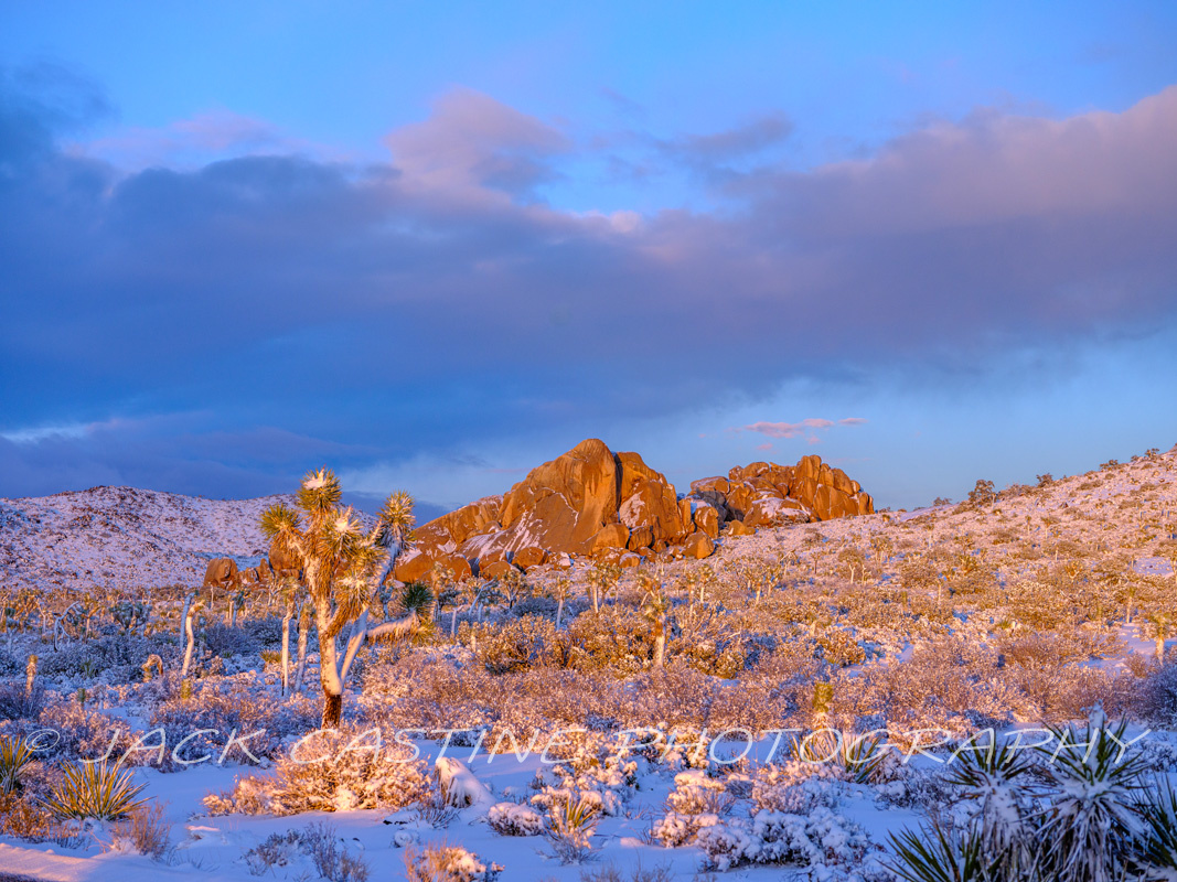  2023 03 01 - Sunset After the Blizzard Aftermath - Queen Valley - Joshua Tree NP, California 